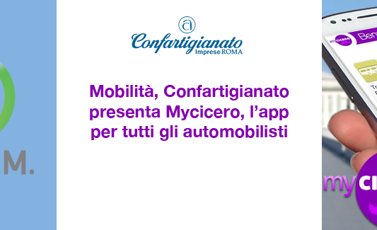 Mobilità, Confartigianato presenta Mycicero, l’app per tutti gli automobilisti