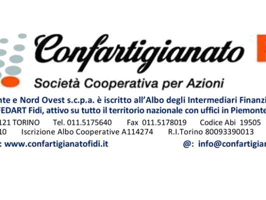 ESECUTIVA L’INCORPORAZIONE DEI CONFIDI MINORI DI TORTONA E DI ROMA IN SENO A CONFARTIGIANATO FIDI PIEMONTE E NORD OVEST S.C.P.A.